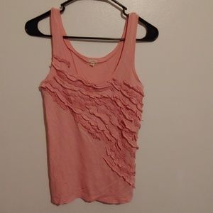 DONATING 5 for $25 Pink ruffle tank